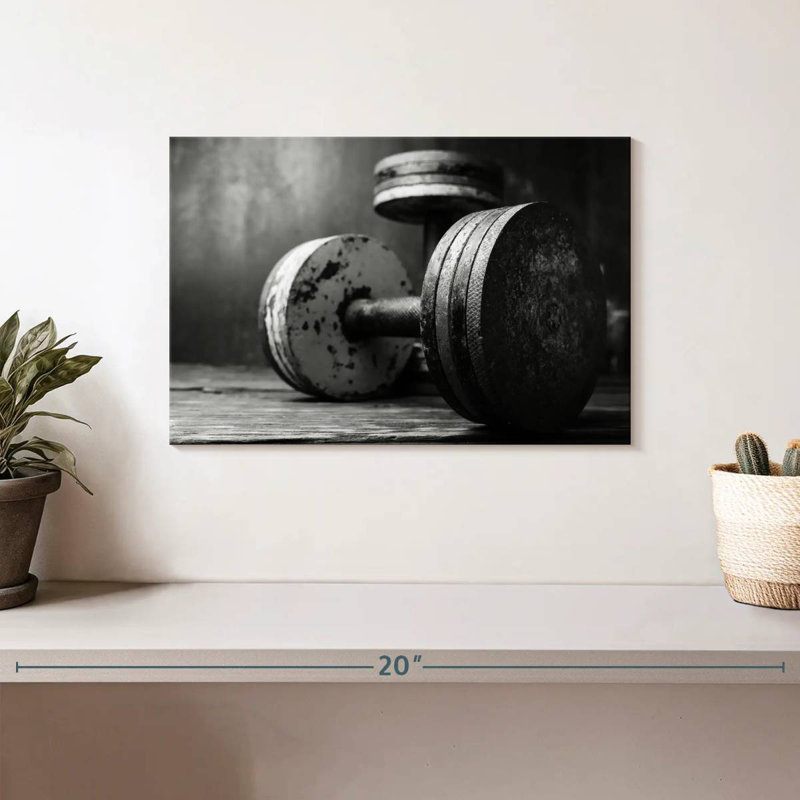 Old school dumbbells Sireci, H 8 po x l 12 po