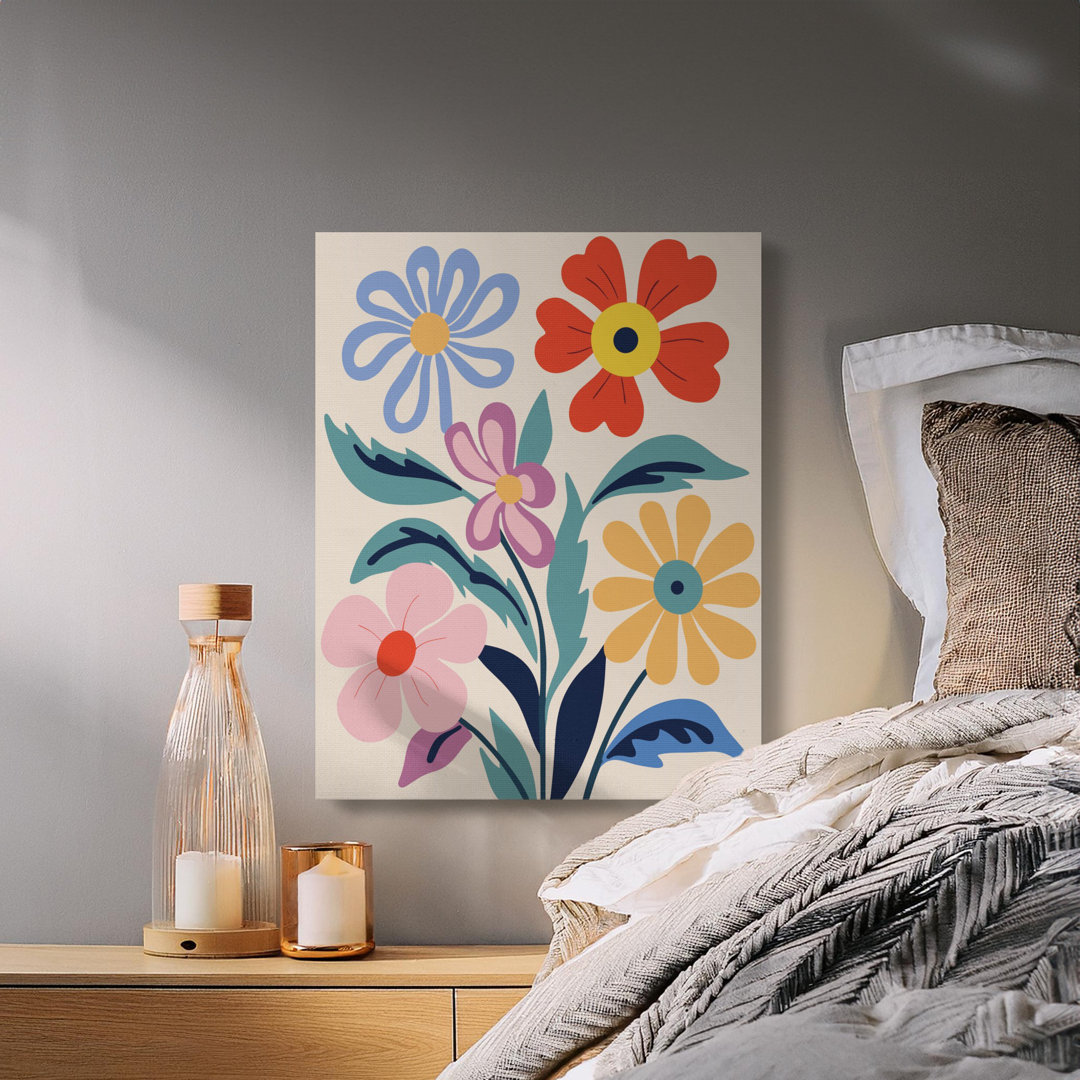 Mid Century Abstract Floral Fiore