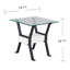 Table de bout en verre 19,75 po Darvette