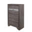 Commode gris étincelant