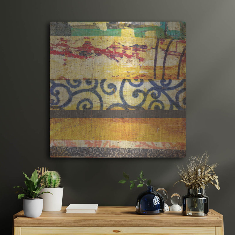 Art mural luxueux «Urban Mixed Bag 3» par Cheryl Warrick, 24 po x 24 po, H 24 po x l 24 po