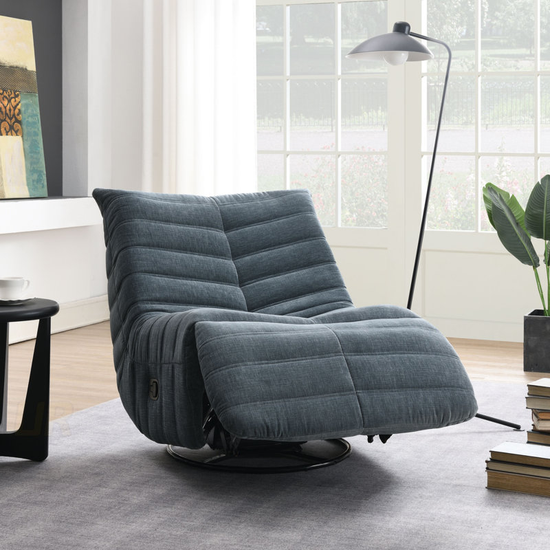 Fauteuil inclinable et oscillant Talmon Shadow Chenille, Gris foncé