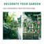 Treillis de jardin gothique en fer de 60 po x 21,7 po Jonecia pour plantes grimpantes