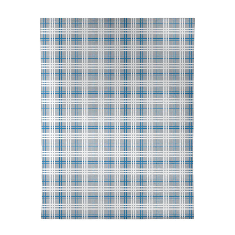 Tapis à carreaux gris, Rectangle 9 pi x 12 pi