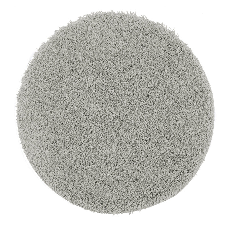 Solid Colour Machine Tufted Area Rug, Round 100 cm