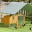 Walk-in Chicken Run with Cove Hanging Feeder Perch for 12-18 Poultry