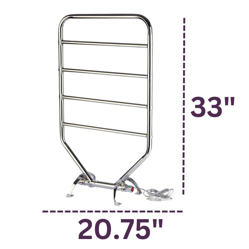 Chauffe-serviettes mural/sur pied Warmrails Traditional, Chrome