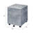 Faux Concrete & Silver Finish File Cabinet File Storing Unit Home Office Furniture