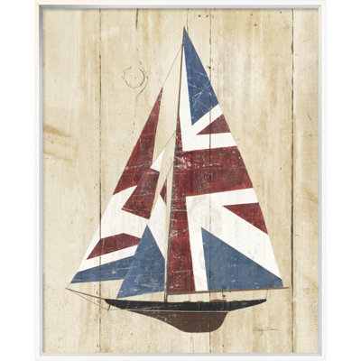 " British Flag Sailboat " by Avery Tillmon