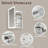LED Medicine Cabinet Mirror with Lights, 24x30 Inch Bathroom Storage, Recessed/Wall Mount, Plug-in/Hardwired, 3 Color Dimmable Light, Anti-Fog, Time Temp Display, Right Hinge