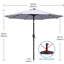 Parasol de marché éclairé Caerphilly-264100097-157318110