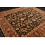 Tapis décoratif chocolat oriental noué à la main en laine Byong