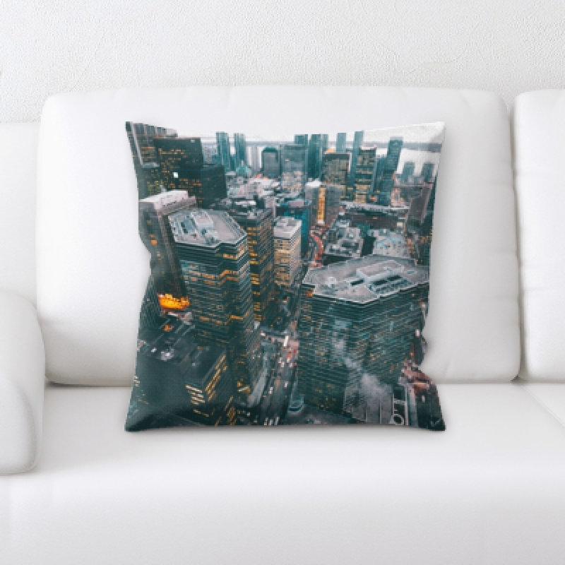 Microsuede Reversible Throw Pillow