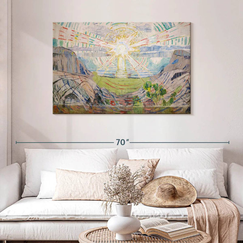 Le soleil d'Oberle 1912-1913, H 30 po x l 45 po