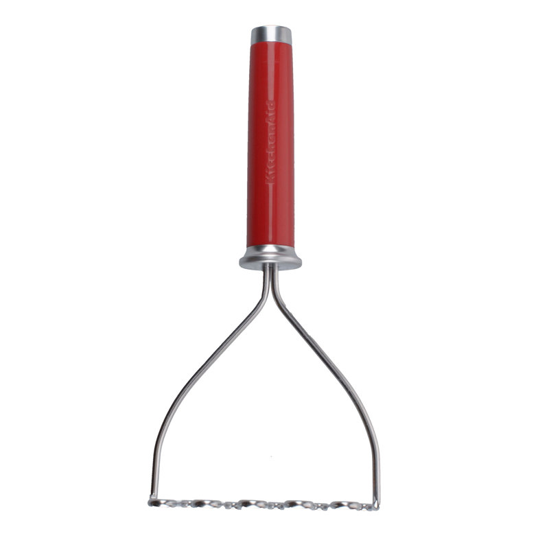 KitchenAid® Gourmet Stainless Steel Wire Masher, Red/Silver, Matte Red