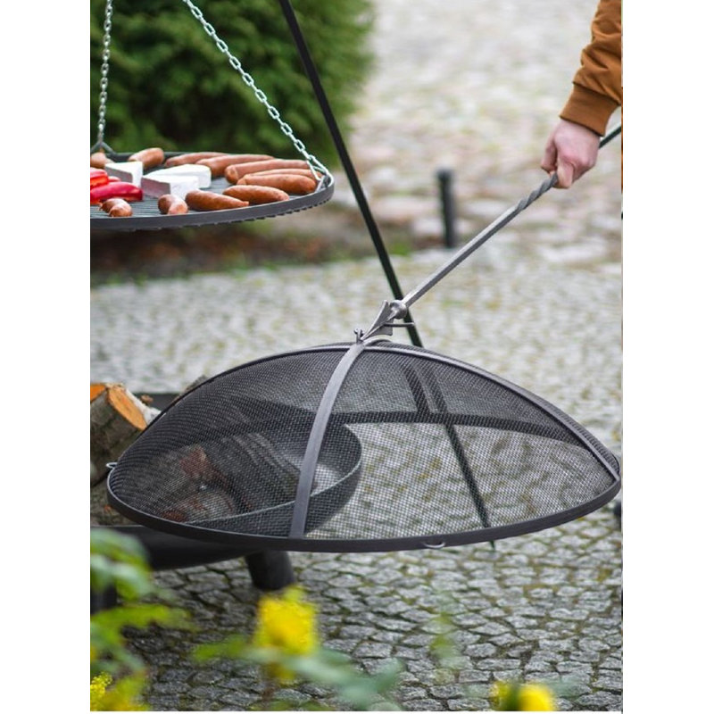 Steel Fire Pit, 79" H x 79" W x 79" D