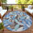 Machine Washable Indoor/Outdoor Jourdan ACN2383 Floral Rug-1418850644