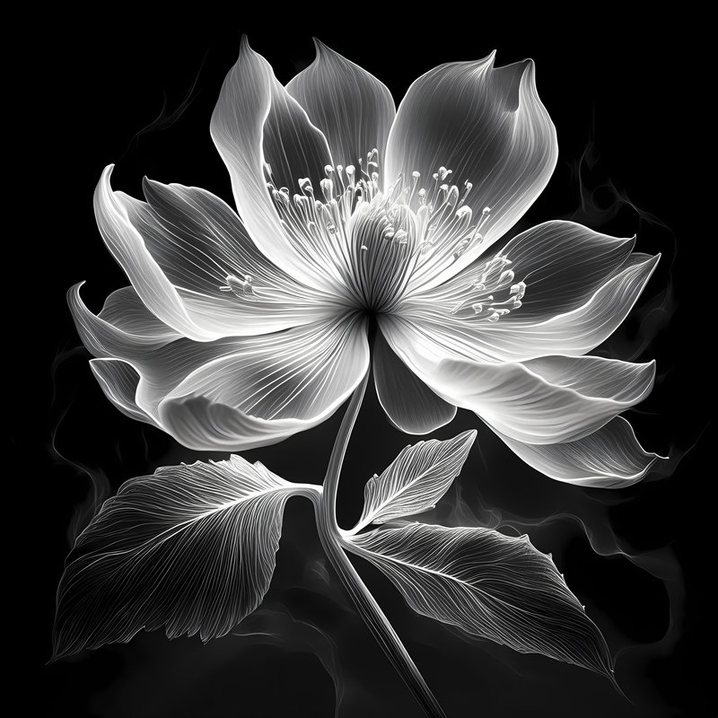 Xray Jasmine II, 48" H x 48" W