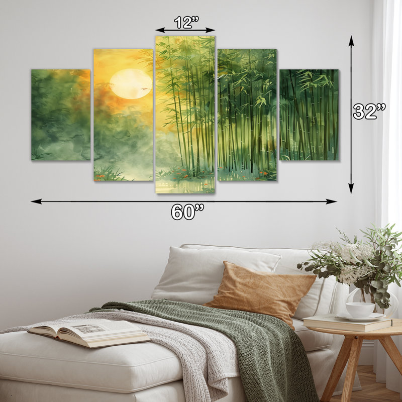 Bensville - ensemble de reproductions d'art mural en bambou