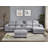 Modern Sectional Sofa Couch With Console-1314128685