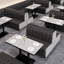 Bancs noirs de style industriel
