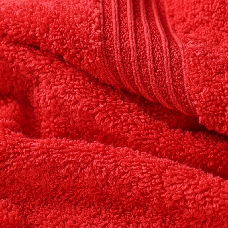 Ensemble de serviettes de bain 6 pièces Oleg Heritage, Rouge