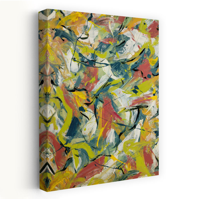 Art contemporain contemporain abstrait, H 18 po x l 12 po