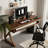 Walnut Rectangular Solid Wood with desk-1916571643