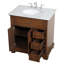 Hermes 32'' Single Bathroom Vanity with Marble Top-1946229856