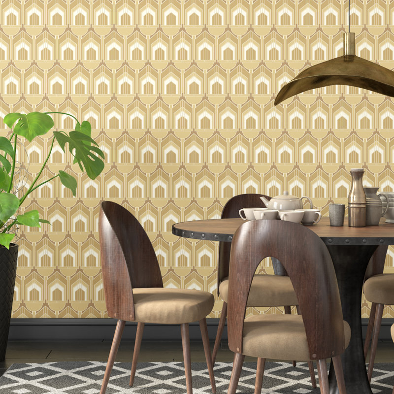 10m x 50cm Matte Wallpaper Roll, Gold