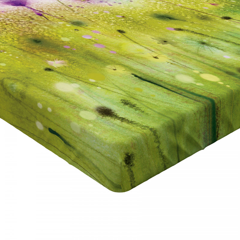 Microfiber Floral Fitted Sheet, Full Fitted Sheet