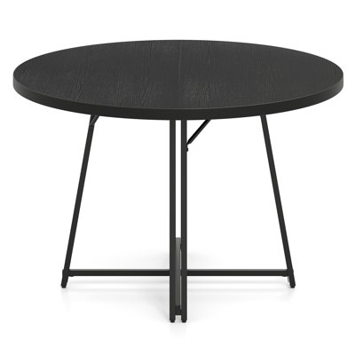 47 Inch Dining Table w/8 Metal Supporting Legs & Cross Base for Dining Room