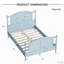 Lit plateforme traditionnel avec panneau arqué-964213344-964213350