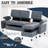 Ashleh 75.8" L-Shaped Sleeper Sofa Bed Sectional-780319675