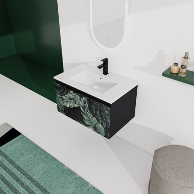 Burgman 30'' Single Bathroom Vanity with Resin Top