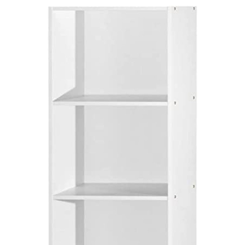 Bibliothèque standard Bessan, Blanc, (5 tablettes) H 59,1 po x l 15,9 po x P 12 po