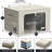 Sorbus Large Storage Box 2-Compartment Foldable with Window & Handles 2 Pack-396946678
