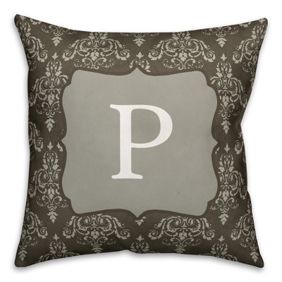 Damask Reversible Throw Pillow