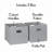 RiverRidge Kids 2pc Fabric Collapsible Storage Cube Organizers with Handles for Playroom Organization-1747185066