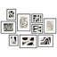 Art contemporain minimaliste contemporain noir et blanc-102709795