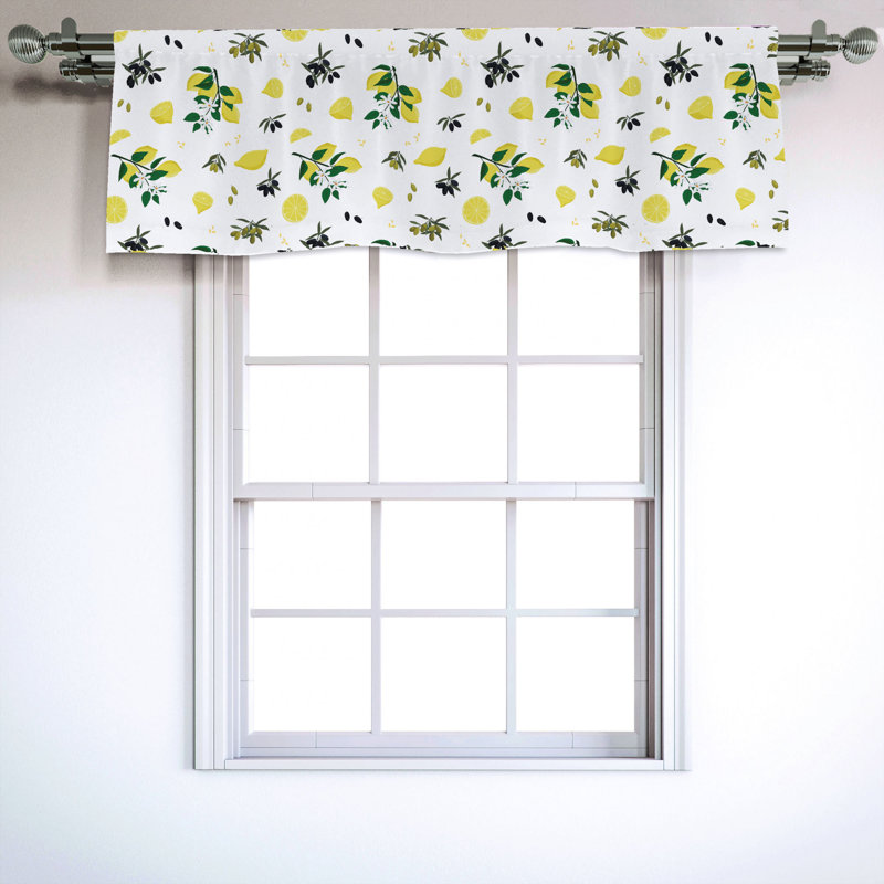 Sateen Ruffled Window Valance
