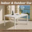 Table polyvalente 55 po intérieur / extérieur avec pieds en métal
