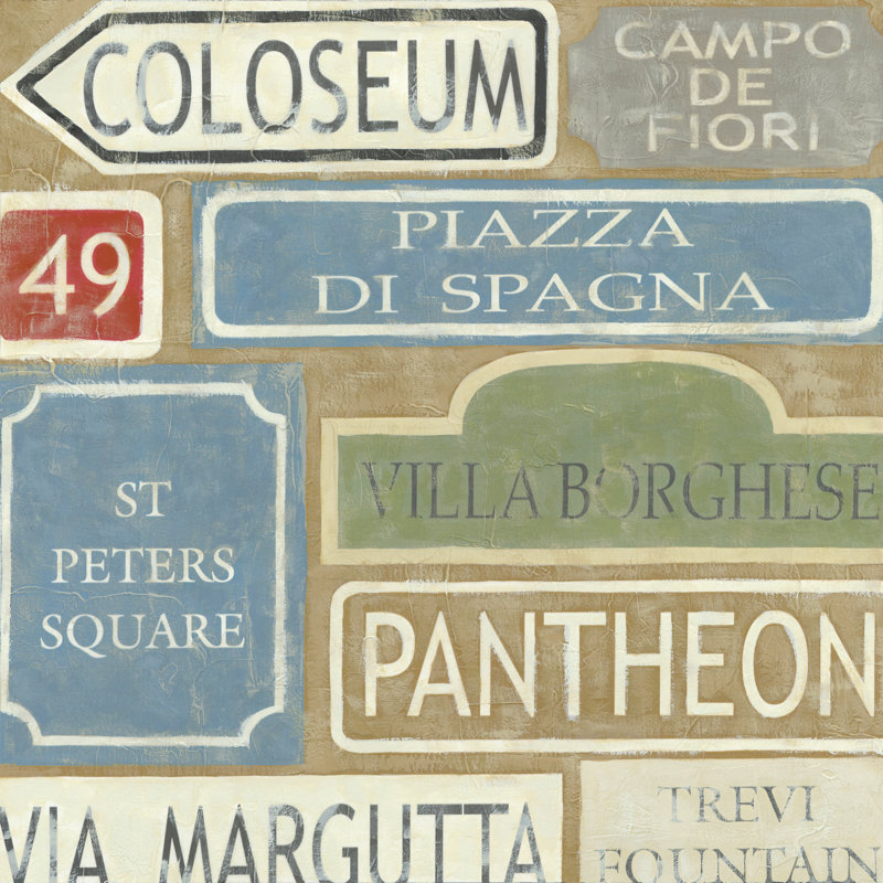 Tour Of Rome by Chariklia Zarris - Wrapped Canvas Print, 91cm H x 91cm W x 3.8cm D