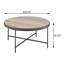 Weathered Grey Oak And Black Coffee Table