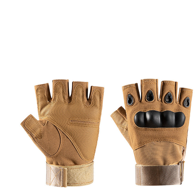 Gants demi-doigts d'entraînement kaki