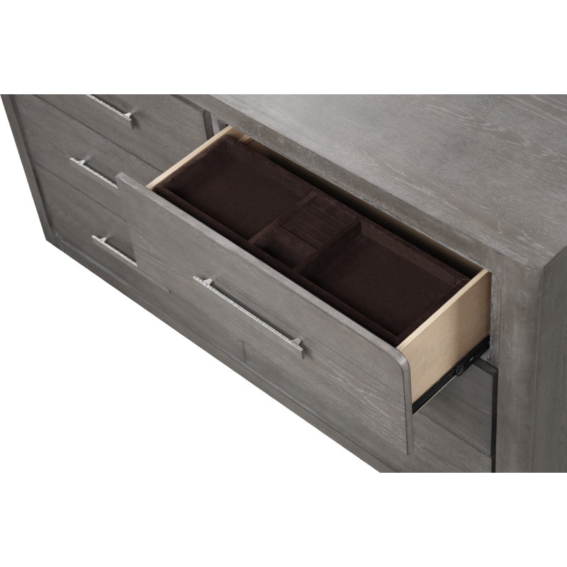 Commode contemporaine Crowthorne, gris chaud, Gris chaleureux