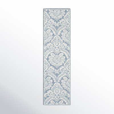 Tansy Blue Ivory Hand-Tufted Wool Rug