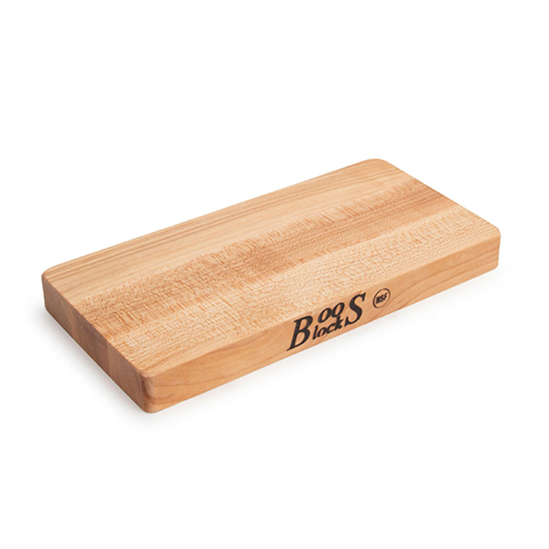 John Boos Chop N Slice Large Maple Wood Edge Grain Cutting Board, 10"x5"x1.25", 10" x 5"