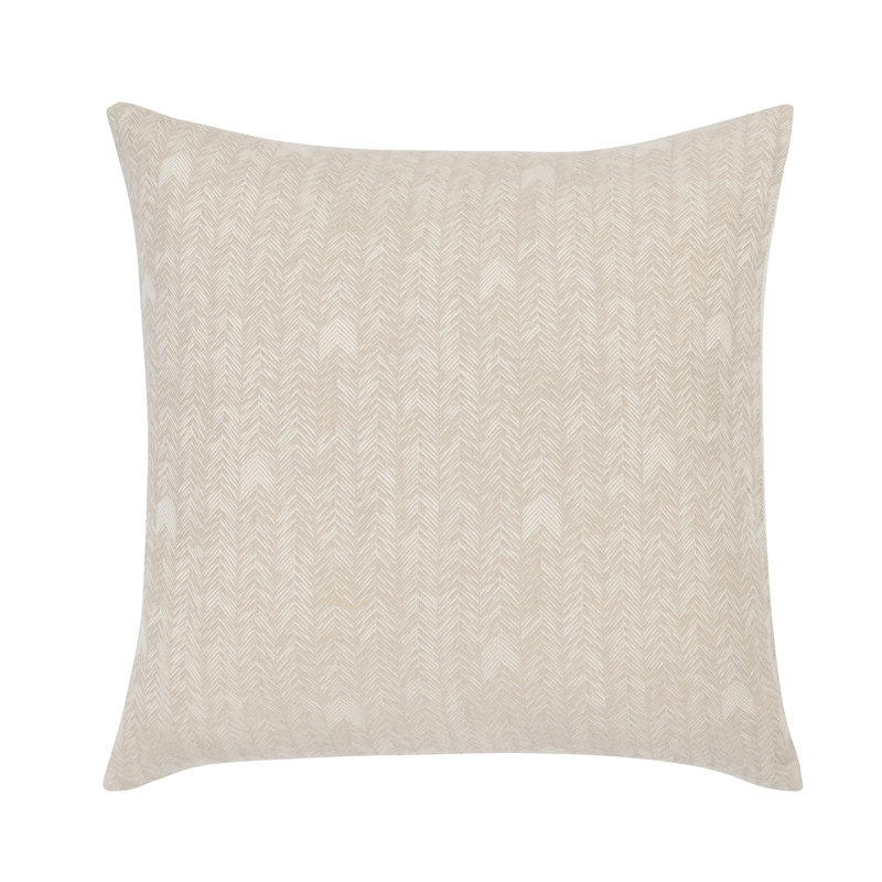 Taie décorative 100% coton Verbier, Euro, Beige