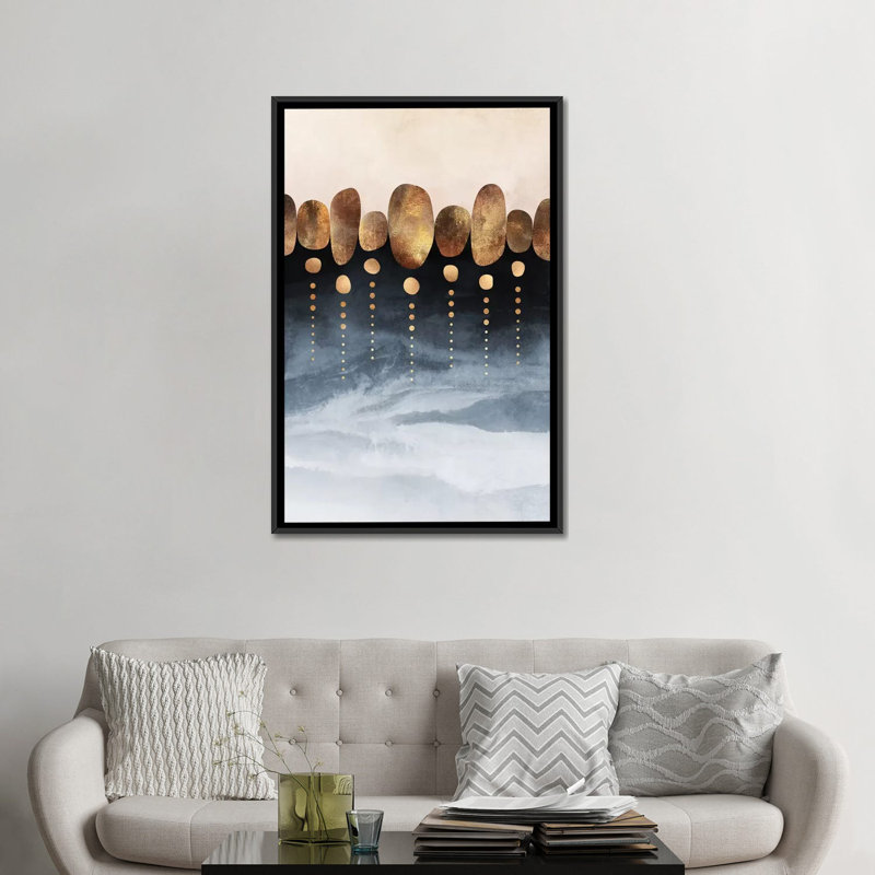 « natural abstraction, portrait », impression sur toile, H 48 po x l 32 po x P 1,5 po, Toile encadrée noire, Pas de tapis